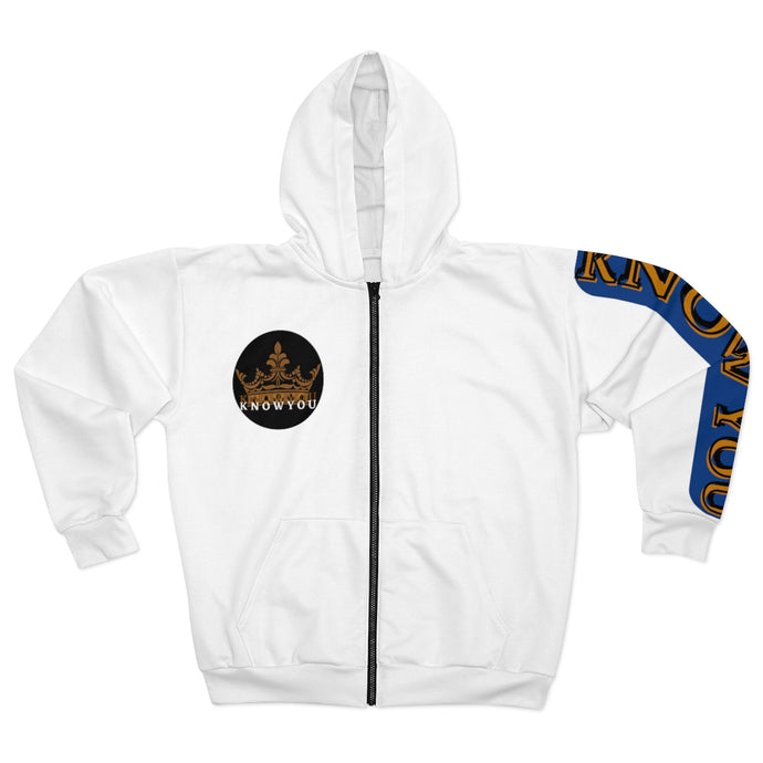 Know You Zip Fleece Hoodie (White)